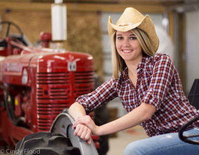 Katie in the barn