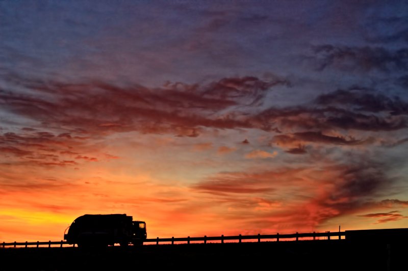 MORNING GARBAGE TRUCK