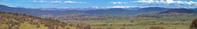 Corryong with Snowy Mountain Range