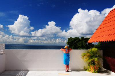 Woman On Patio