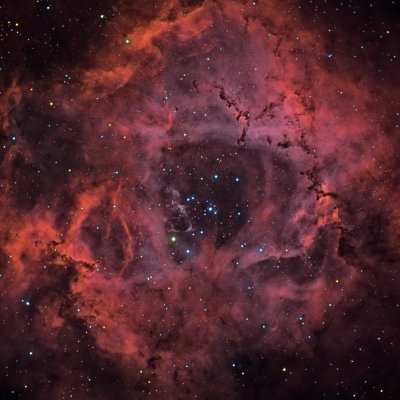 The Rosette Nebula - Hybrid Image OS Riccardi-Honders + Boren-Simon Powernewt