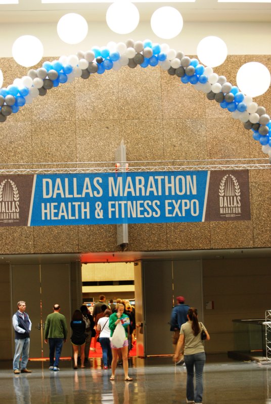 Enterence into the Health and Fitness Expo held Friday and Saturday before the race