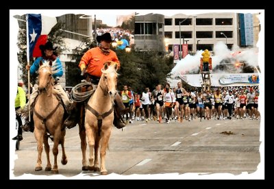 Start of the 2007 Dallas Marathon