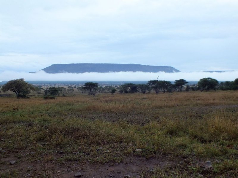 A cloud bank under a table mesa