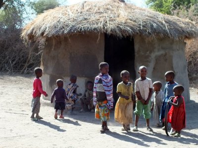 A Maasai boma or family enclave