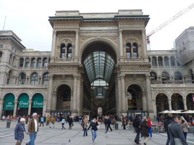 First shopping mall, Galleria Vittorio Emanuele II, 1877