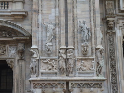 Detail, front of Duomo