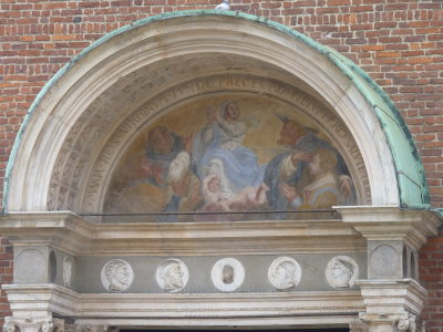 detail above door, Santa Marie della Grazie