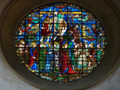 Window over entrance, Santa Croce