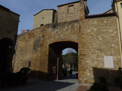 Pienza city wall