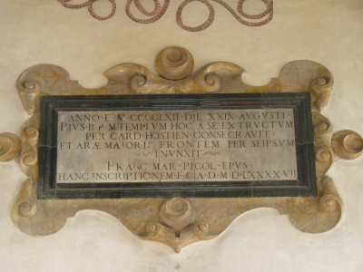 Cathedral inscription