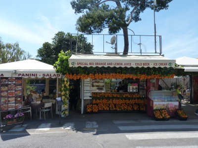 Our lunch site before entering Pompeii