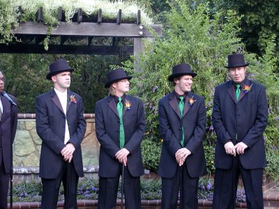Groom and his men