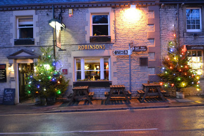 The main Street Christmas Lights in Castleton