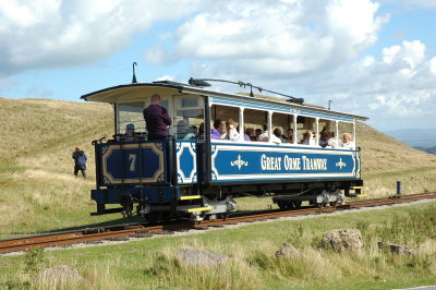 Tram Going Down from Great Orme