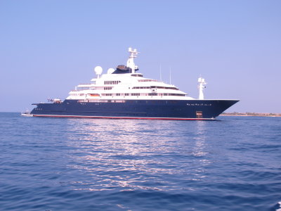 The Yacht Octopus: Two Helicopters, Two Submarines, 416 feet long, $200 million 