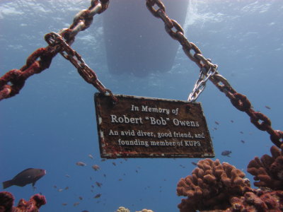 Memorial for the Founder of the Kona Underwater Photographic Society