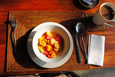 Morning Fruit & Balinese Coffee