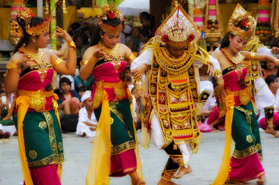 Dancers at temple anniversary celebration
