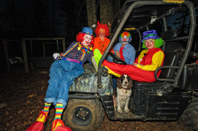 Four Clowns and A Clown