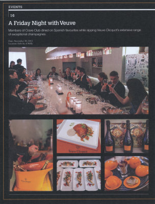 Veuve Clicquot for Crave Magazine, Jan 2013 - Uncredited