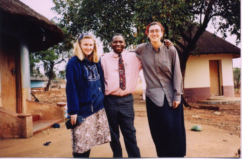 Me, Mr. Mathebula, and Jen at Jens place