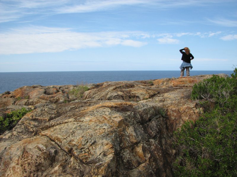 Looking out to sea