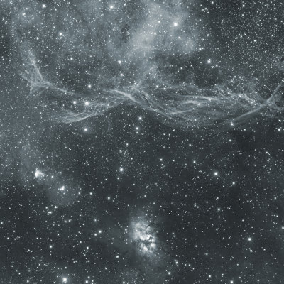 Vela Supernova Remnant B&W