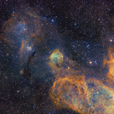 NGC 3324 SII Ha OIII (Gabriela Mistral)