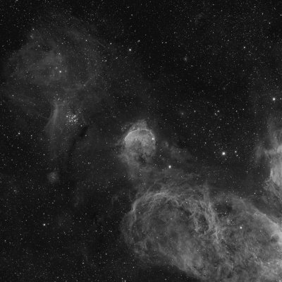 NGC 3324 region in H-alpha light
