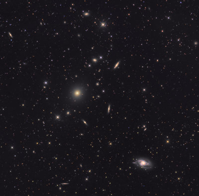 Galaxy group in Southern Virgo 