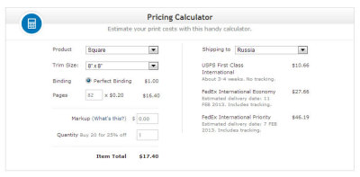 Shipping price calculator