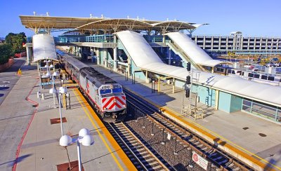 Caltrain at Millbrae BART3