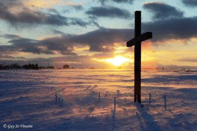 Cross on the Burning Snow