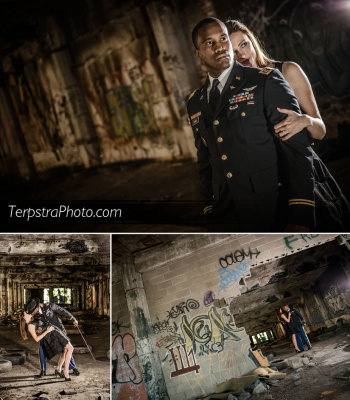 Detroit Ruins Engagement Photos