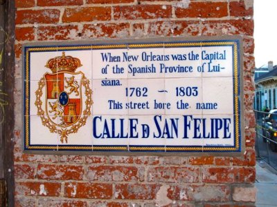 Calle D San Felipe → Rue St. Phiippe → St. Philip Street