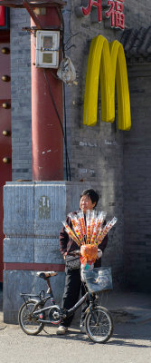 Candied fruit sticks or MacDonalds