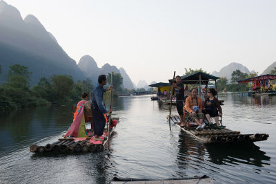 Li River bamboo raft cruise
