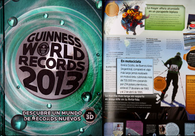 Emilio Scotto in the Guinness Book of Record 2013