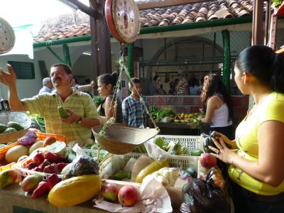Market in Barichara