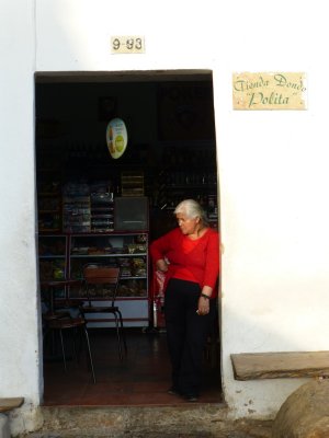 Shop lady in Villa de Leyva