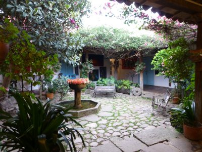 A courtyard in Villa de Leyva