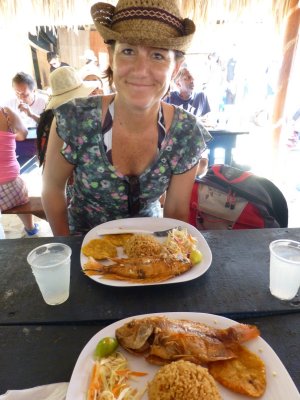 Food at Playa Blanca