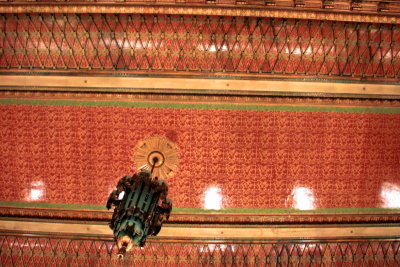 Civic Opera House ceiling chandelier, Chicago, IL - Open House Chicago 2012