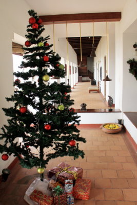 Christmas Tree, Lobby, Old Lighthouse Bristow Hotel, Fort Kochi, Kerala