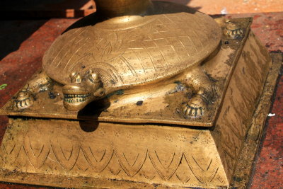 Turtle bearing the load, Sree Ganesh Temple, Alappuzha, Kerala