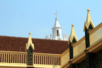 Spires, St. Andrew's Basilica, Arthunkal, Kerala