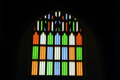 Stained Glass Window, St. Andrew's Basilica, Arthunkal, Kerala