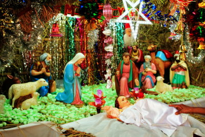 Nativity scene, St. Andrew's Basilica, Arthunkal, Kerala
