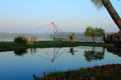 Cheena vala, Chinese Fishing net, Lake Vembanad, Vasundhara Sarovar Premiere, Vayalar, Kerala